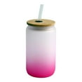 thumbnail image 1 of Multi-color Can Drinking Glasses,16 OZ Beer Can Glasses with Straws,Color Gradient Glass Water Cup for Cocktail,Iced Coffee,Whiskey,Tea, 1 of 1