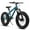 Blue, variant on 20" Fat Tire Mountain Bike, 7-Speed with Front Suspension, Dual Disc Brakes, Steel Frame, All-Terrain Ride – Black