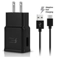 thumbnail image 3 of OEM Adaptive Fast Charger Compatible with Samsung Galaxy S22 5G 15W with certified USB Type-C Data and Charging Cable. (BLACK 3.3FT 1M Cable), 3 of 5