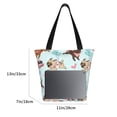 thumbnail image 5 of Kll Tote Bag For Women Cute Pug Dogs Print Shopping Grocery Reusable Bags For Office School Shopping Travel, 5 of 8