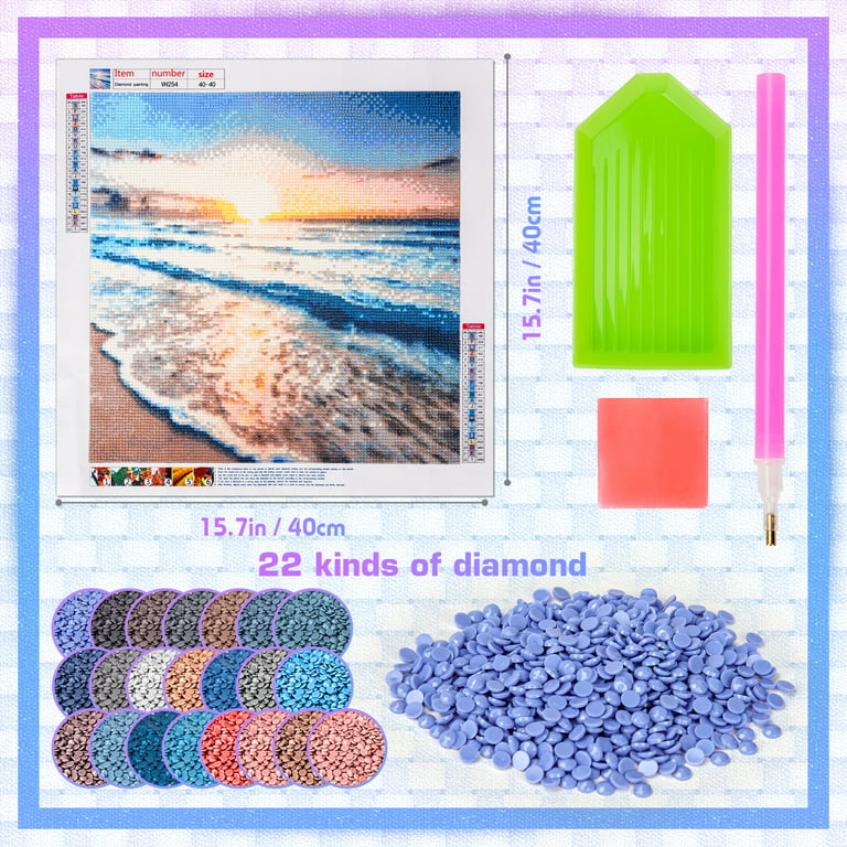 Dream Fun 5D Diamond Art Kits for Kids Age 9 10 11 12, 40 * 40 cm Diamond Painting  Kits Gifts for 9-15 Year Olds Girls Teenage,Toys for 8 9 10 11 12 Year Old  Children Birthday Easter Present 
