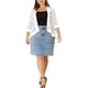 thumbnail image 2 of Cárdigan de encaje de ganchillo para mujer Agnes Orinda, talla grande, con mangas 3/4, ligero y transparente, cubre verano 1X blanco, 2 of 7