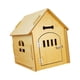 thumbnail image 4 of Casa de madera para mascotas con techo, nido para dormir para hámster, cachorro o cobaya. 44cmx57cmx58.5cm, 4 of 9