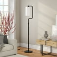 thumbnail image 2 of Evelyn&Zoe 11" Brushed Nickel Finish Metal/Fabric Floor Lamp, 2 of 5