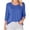 Blue_1, variant on Godom Blouses for Women Dressy Casual 3/4 Length Sleeve Womens Tops Solid Color Tshirt