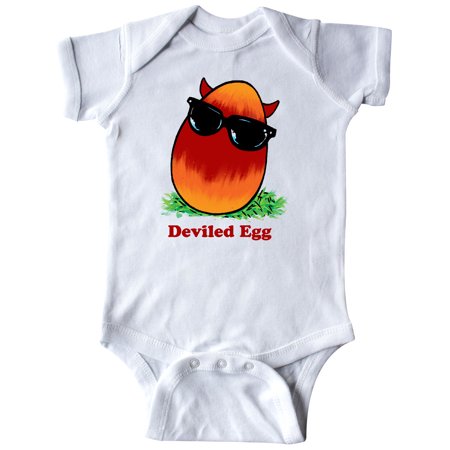

Inktastic Easter Red and Orange Deviled Egg with Horns and Sunglasses Gift Baby Boy or Baby Girl Bodysuit