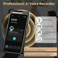 thumbnail image 6 of AI Voice Recorder, Digital Voice Recorder with Transcription & Summarize & Translation, 80GB Voice to Text Meeting Recorder and Transcriber, Support 143 Languages, AI Recorder Device for Lectures, 6 of 8