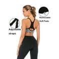 thumbnail image 2 of Women Sports Yoga FitnessBra Excercise Running Tank Tops With Adjustable And Removable Pad, 2 of 6