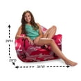 thumbnail image 5 of Posh Creations Structured Comfy Bean Bag Chair, Malibu Lounge, Nylon - Camo Pink and Brown, 5 of 5