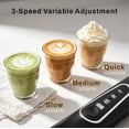 Rechargeable Milk Frother, Handheld Frother Wand for Coffee, 30dB Ultra ...