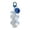 Blue, variant on Grape Keychain Color Changing Fruit Beads Functional Pendant Cute Purse Charms Outdoor Handbag Tote Work Garland Wire Decorations Wooden Beaded Carved Doorway Beads