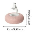 thumbnail image 3 of erfcxs Fuzzy Phone Holder With Snack Bowl Adjustable 360° Rotating Stand Fit 4'' 13'' Phone/Tablet/ Holder Stand For Bed With Soft Plus Fabric Reading, 3 of 4