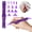 1 Purple Pen+12 Tip Nibs, variant on 5D Diamond Art Painting Pen with 12 Tip Nibs – Glitter Resin Picker Tool, Comfort Grip DIY Craft Accessory for Round Square Special Shape Drills(lxf)