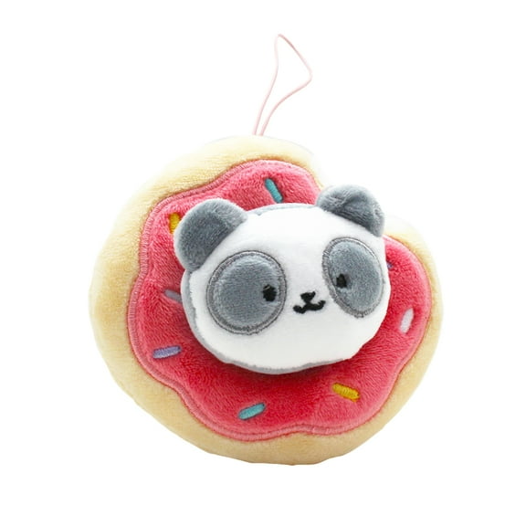 Anirollz 4” Small Squishy Panda Donut Plush Keychain : Pandaroll