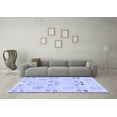 thumbnail image 3 of Ahgly Company Indoor Square Abstract Blue Modern Area Rugs, 4' Square, 3 of 4