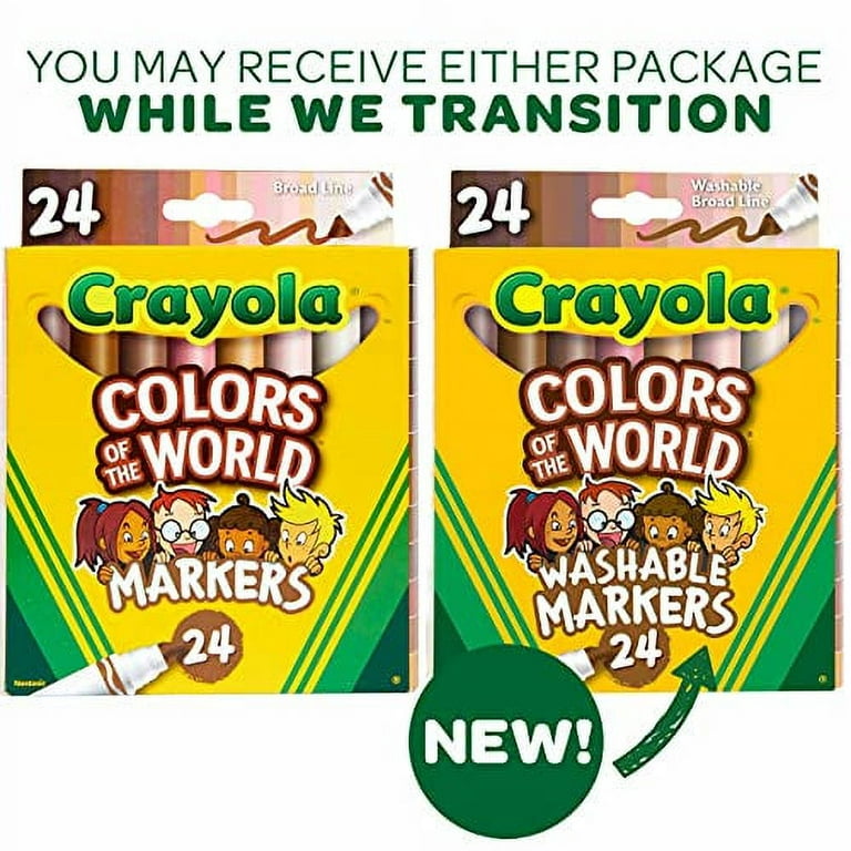 Crayola® Colors of the World Washable Markers - 24 Colors