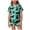 Green, variant on Kids Halloween Pajamas Kids Pumpkin Ghost Print Girls Silk Pjs Short Sleeve Button-Down Top Shorts Set Kids Girls Clothes (Green,12-13 Years)