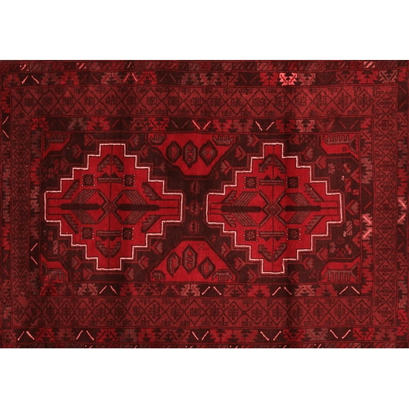 Ahgly Company Indoor Rectangle Persian Red Traditional Area Rugs, 8' x 12'