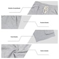 thumbnail image 3 of EOYWHK Mens Drawstring Shorts with Pockets Elastic Waist Drawstring Mens Elastic Waist Shorts Soft Lightweight Breathable Casual Activewear Gray, Size XL, 3 of 9