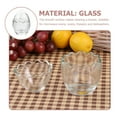 thumbnail image 5 of CATIEBYE Set of 3 Transparent Glass Pudding Cups Microwave Safe Easy to Clean Dessert Bowls, 5 of 6