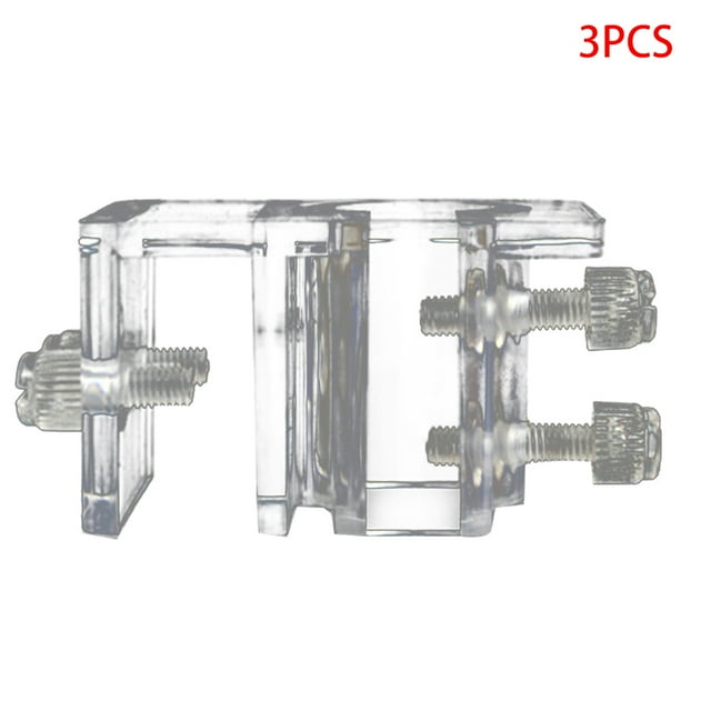 facefd 3 Pieces Aquarium Inflow Outflow Tube Holder Acrylic Acrylic Fix Hose Mount Fix Hose Pipe Mount Freshwater Fish Planted Aquarium Fixing Tubing Clamp