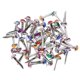 thumbnail image 2 of Sujetadores de papel Brads 100 Piezas de Sujetadores de Papel Redondos Multicolores Mini Suministros de Clavos de Metal, 2 of 7