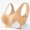 Beige, variant on WAVSUF Women's Seamless Sports Bras High Support Wirefree with Removable Pads Daily Active Yoga Bras Black Size S-5XL