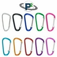 thumbnail image 2 of Paracord Planet 40 mm Durable Aluminum Mini Carabiner Clip Keychain with a Spring Loaded Gate - Available in Assorted Colors & Pack Sizes - Hiking, Traveling, at Home, In the RV, Fishing, etc, 2 of 3