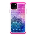 thumbnail image 2 of iPhone 11 Pro Max 6.5" Case, Allytech 3 In 1 Hybrid PC Silicone Heavy Duty Rugged Bumper Heavy Duty Defender Shockproof Anti-Scratch Back Cover Case for Apple iPhone 11 Pro Max 6.5",Mandala, 2 of 6