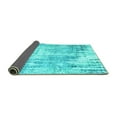 thumbnail image 2 of Ahgly Company Indoor Rectangle Oriental Turquoise Blue Industrial Area Rugs, 2' x 3', 2 of 4