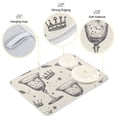thumbnail image 4 of Glasses and Crowns Leaves Dish Drying Mat Dish Drainer Rack Mats Water Absorbent Non-Slip Easy Clean Heat Resistant for Kitchen Counter, 4 of 8