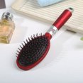 thumbnail image 3 of Juego de 3 cepillos de pelo para cabello rizado para mujeres – cepillo y peine de bambú húmedo o seco para hombres, cepillo desenredante de madera para cabello grueso reduce el encrespamiento en 3 piezas Rojo Verde, 3 of 4