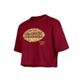 thumbnail image 4 of Girl's New Era Burgundy Washington Commanders Flip Sequin Boxy T-Shirt, 4 of 4