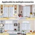 thumbnail image 6 of Blue Boho Floral Kitchen Curtains 84 Inch Length, Farmhouse Middle Century Flowers Grommet Top Bedroom Living Room Curtains, Light Filtering Cafe Curtain Drapes 2 Panels Set 84''x84'', 6 of 9