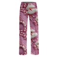 thumbnail image 5 of Lumtrix Womens Christmas Pajama Pants Soft Comfy Pants Sleep Bottom Trendy Santa Claus Knit Printed Long Pj Bottoms Red M, 5 of 6