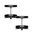 thumbnail image 1 of 2PC Produce Storage 1/2/3 Tier Multifunctional Home Storage Rack Rotating Organizer Height Adjustable Rotating Cabinet Organizer Non Slip Rack For Kitchen Cabinet Countertop Bathroom Gray, 1 of 8