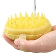 thumbnail image 4 of Scalp Cleansing Brush, Reusable Scalp Massager Shower Head Cleansing Brush, Scalp Exfoliator for Dandruff, Wet Or Dry Shampoo Brush Scalp Care Tool for All Hair Types (Yellow), 4 of 7
