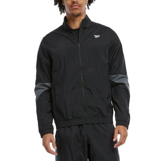 Reebok Men's Full Zip Color Block Drawcord Adjustable Hood