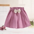 thumbnail image 4 of Tdoqot Girls Drees Shorts with Bow- Elastic Waist Summer Casual Wide Leg Kids Shorts Pink Size 4-14, 4 of 6