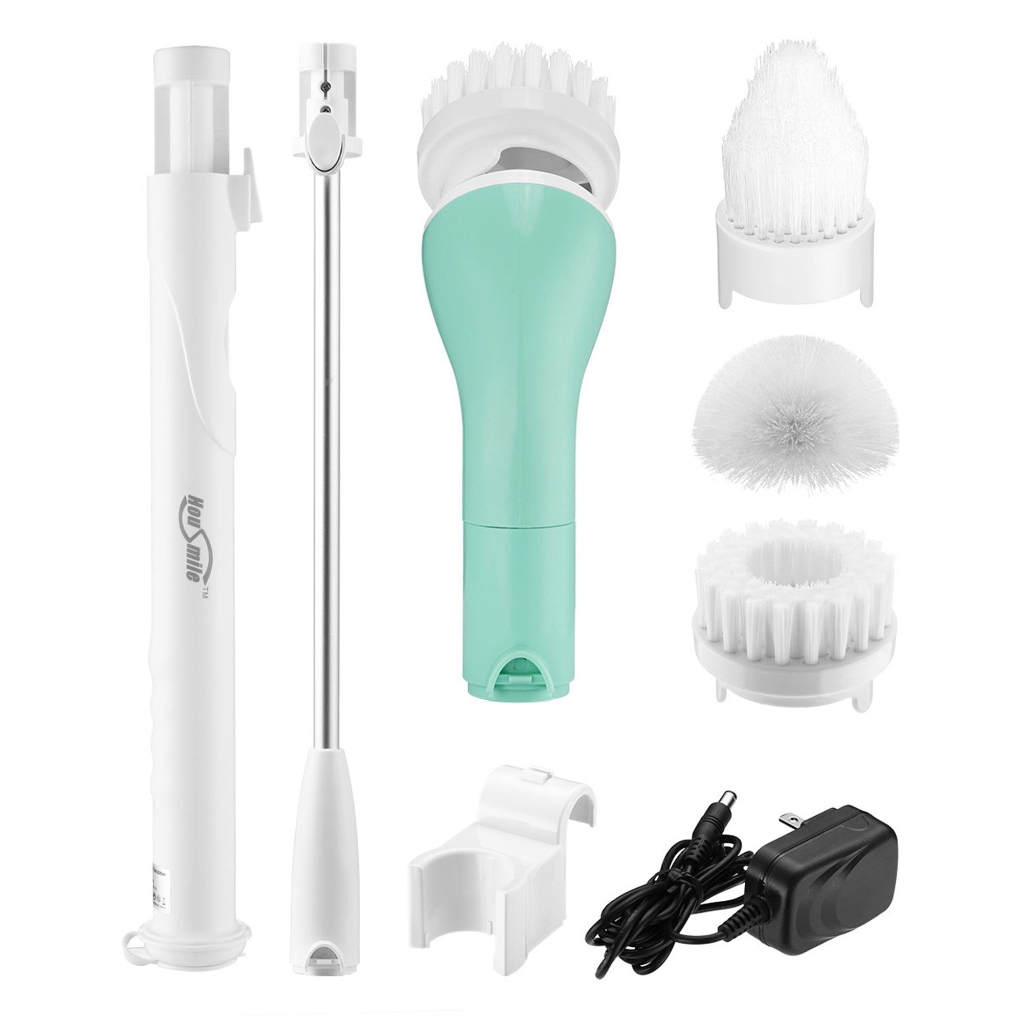 Housmile Electric Spin Scrubber Powerful Cleaning Brush Cordless Tub Housmile Electric Spin Scrubber Powerful Cleaning Brush Cordless Tub And Tile With 3 Replaceable Heads For Kitchen Bathroom