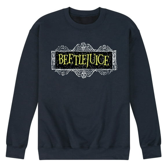 Beetlejuice - Beetlejuice Logo - Men's Crew Neck Fleece Pullover
