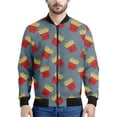 thumbnail image 4 of Chaqueta con estampado 3D de dibujos animados de papas fritas para hombre, chaqueta con cremallera, abrigo holgado informal, sudadera con cremallera para primavera y otoño, 4 of 5