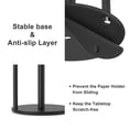 thumbnail image 4 of Dihmpor Paper Towel Holder Black, Premium Stainless Steel Kitchen Roll Dispenser, Countertop Roll Organizer with Weighted Base, 4 of 6