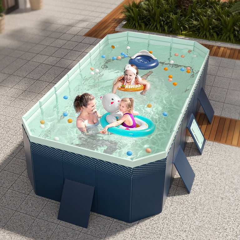 Yabanana Household swimming pool,25.4*22.8*5.6 inch foldable and