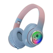 CXALSSY X3 Active Noise Cancelling Headphones, Over-Ear Headphones with Mic for Kids/Adults/Teen/School/TV, Blue