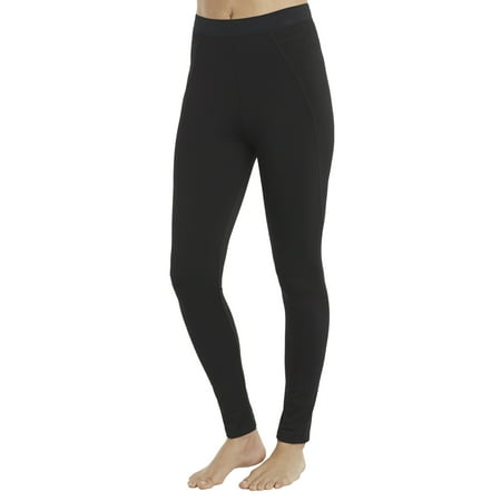 Polyester Thermal Shirt ClimateRight by Cuddl Duds Women's and Women's Plus Plush Warmth Long Underwear Legging ()