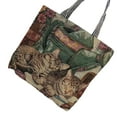 thumbnail image 3 of Bolso de lona vintage bordado de un solo lado para ir de compras y regalar con encanto étnico, 3 of 8