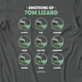 thumbnail image 4 of Disney Pixar Hoppers Emotion Of Tom Lizard Women's T-Shirt (Charcoal, S-2XL), 4 of 5