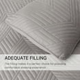 thumbnail image 2 of Exclusivo Mezcla California King Quilt Bedding Set, Lightweight Light Grey Oversized King Bedspreads Soft Modern Geometric Coverlet Set for All Seasons (1 Quilt and 2 Pillow Shams), 2 of 7