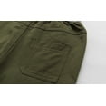 thumbnail image 6 of LittleSpring Toddler Boys Pull on Pants Adjustable Elastic Waist Cotton Solid Relaxed Fit Army Green 3T, 6 of 7